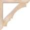 Ekena Millwork Balboa Slat Smooth Bracket w/ Offset Brace, Douglas Fir, 5 1/2"W x 38"D x 38"H BKT0604X38X38BOA06SDF - alternate 4